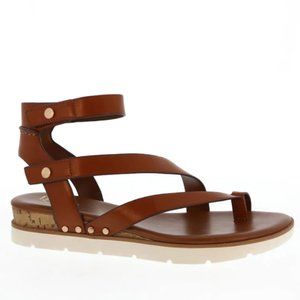Franco Sarto Sandals L-Daven, Cognac SY 8.5